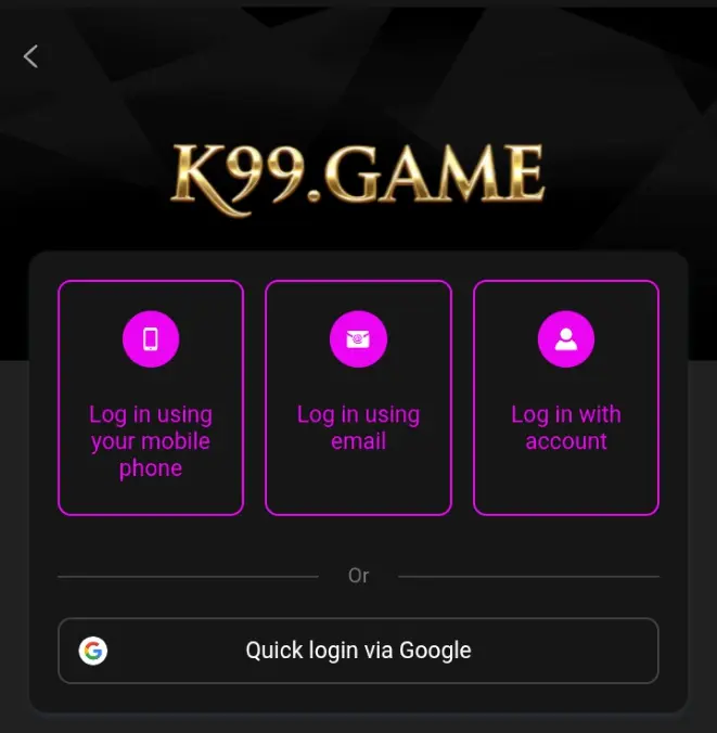 K99 Game Login